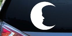 Man In The Moon Car or Truck Window Decal Sticker