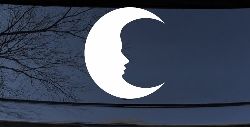 Man In The Moon Car or Truck Window Decal Sticker