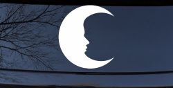 Man In The Moon Car or Truck Window Decal Sticker