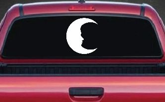 Man In The Moon Car or Truck Window Decal Sticker