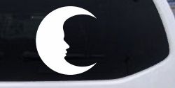 Man In The Moon Car or Truck Window Decal Sticker