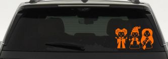 Baby Kid Sanderson Sisters Gothic Halloween Car or Truck Window Vinyl Decal Sticker (Orange)
