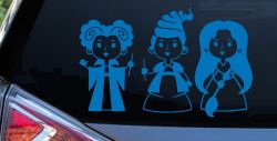 Baby Kid Sanderson Sisters Gothic Halloween Car or Truck Window Decal Sticker (Sky Blue)