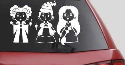 Baby Kid Sanderson Sisters Gothic Halloween Car or Truck Window Vinyl Decal Sticker