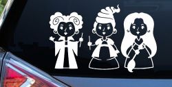 Baby Kid Sanderson Sisters Gothic Halloween Car or Truck Window Decal Sticker