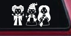 Baby Kid Sanderson Sisters Gothic Halloween Car or Truck Window Decal Sticker