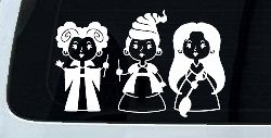 Baby Kid Sanderson Sisters Gothic Halloween Car or Truck Window Decal Sticker