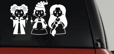 Baby Kid Sanderson Sisters Gothic Halloween Car or Truck Window Vinyl Decal Sticker