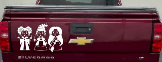 Baby Kid Sanderson Sisters Gothic Halloween Car or Truck Window Decal Sticker (White)