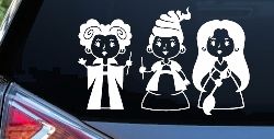 Baby Kid Sanderson Sisters Gothic Halloween Car or Truck Window Decal Sticker