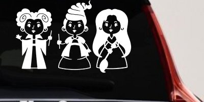 Baby Kid Sanderson Sisters Gothic Halloween Car or Truck Window Vinyl Decal Sticker