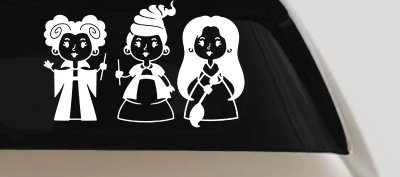 Baby Kid Sanderson Sisters Gothic Halloween Car or Truck Window Vinyl Decal Sticker