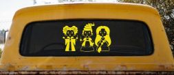 Baby Kid Sanderson Sisters Gothic Halloween Car or Truck Window Vinyl Decal Sticker (Yellow)