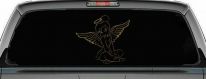Tinkerbell Tinker Bell Angel with Halo Fairy Tale Cartoons Car or Truck Window Decal Sticker (Gold)