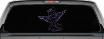 Tinkerbell Tinker Bell Angel with Halo Fairy Tale Cartoons Car or Truck Window Decal Sticker (Purple)