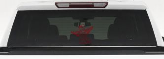 Tinkerbell Tinker Bell Angel with Halo Fairy Tale Cartoons Car or Truck Window Decal Sticker (Red)
