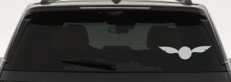 The golden Snitch Sci Fi Car or Truck Window Decal Sticker (Light Gray)