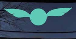 The golden Snitch Sci Fi Car or Truck Window Decal Sticker (Mint)