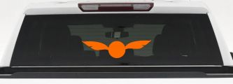 The golden Snitch Sci Fi Car or Truck Window Decal Sticker (Orange)