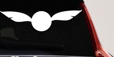 The golden Snitch Sci Fi Car or Truck Window Vinyl Decal Sticker
