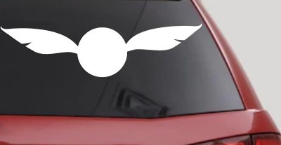 The golden Snitch Sci Fi Car or Truck Window Vinyl Decal Sticker