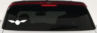 The golden Snitch Sci Fi Car or Truck Window Decal Sticker (White)
