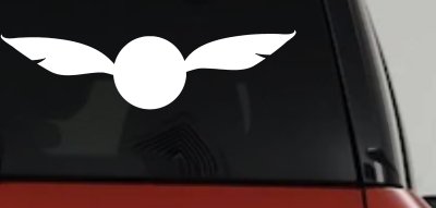 The golden Snitch Sci Fi Car or Truck Window Vinyl Decal Sticker
