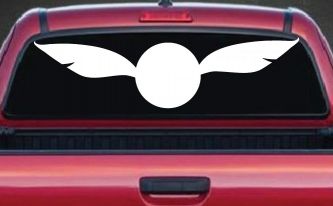 The golden Snitch Sci Fi Car or Truck Window Decal Sticker