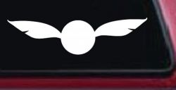 The golden Snitch Sci Fi Car or Truck Window Decal Sticker
