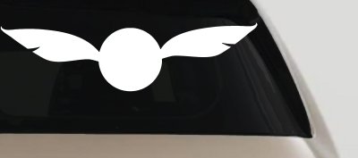 The golden Snitch Sci Fi Car or Truck Window Vinyl Decal Sticker
