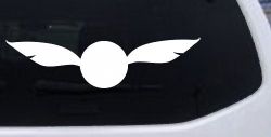 The golden Snitch Sci Fi Car or Truck Window Decal Sticker