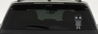 Baby Kid Jack Skellington Pumpkin King Gothic Halloween Car or Truck Window Vinyl Decal Sticker (Telegrey)