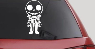 Baby Kid Jack Skellington Pumpkin King Gothic Halloween Car or Truck Window Vinyl Decal Sticker
