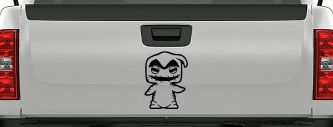 Baby Kid Nightmare Oogie Boogie Gothic Halloween Car or Truck Window Decal Sticker (Black)