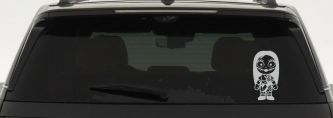 Baby Kid Sally Nightmare Gothic Halloween Car or Truck Window Decal Sticker (Light Gray)