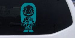 Baby Kid Sally Nightmare Gothic Halloween Car or Truck Window Vinyl Decal Sticker (Turquoise Blue)