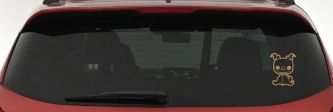 Baby Kid Puppy Dog Zero Nightmare Gothic Halloween Car or Truck Window Vinyl Decal Sticker (Light Brown)