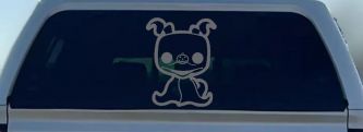 Baby Kid Puppy Dog Zero Nightmare Gothic Halloween Car or Truck Window Decal Sticker (Silver)