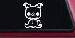 Baby Kid Puppy Dog Zero Nightmare Gothic Halloween Car or Truck Window Decal Sticker