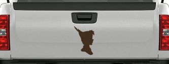 Peter Pan Cartoons Car or Truck Window Decal Sticker (Brown)