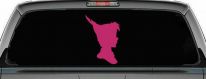 Peter Pan Cartoons Car or Truck Window Vinyl Decal Sticker (Hot Pink)