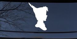 Peter Pan Cartoons Car or Truck Window Decal Sticker