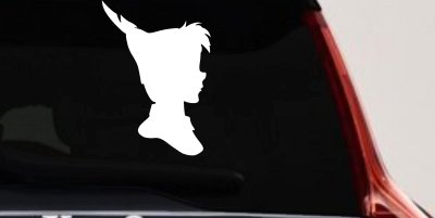 Peter Pan Cartoons Car or Truck Window Vinyl Decal Sticker