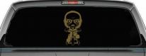 Jigsaw Horror Baby Kid Gothic Halloween Car or Truck Window Vinyl Decal Sticker (Gold)