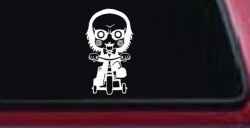 Jigsaw Horror Baby Kid Gothic Halloween Car or Truck Window Decal Sticker