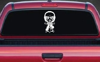 Jigsaw Horror Baby Kid Gothic Halloween Car or Truck Window Decal Sticker