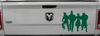Wizard Of Oz Cartoons Car or Truck Window Decal Sticker (Dark Green)