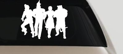Wizard Of Oz Cartoons Car or Truck Window Vinyl Decal Sticker