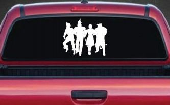Wizard Of Oz Cartoons Car or Truck Window Decal Sticker