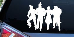 Wizard Of Oz Cartoons Car or Truck Window Decal Sticker